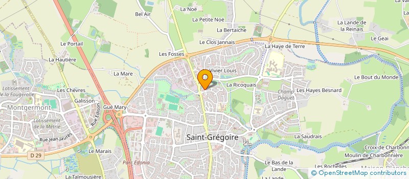 localisation de l'entreprise MS RENNES à SAINT-GREGOIRE