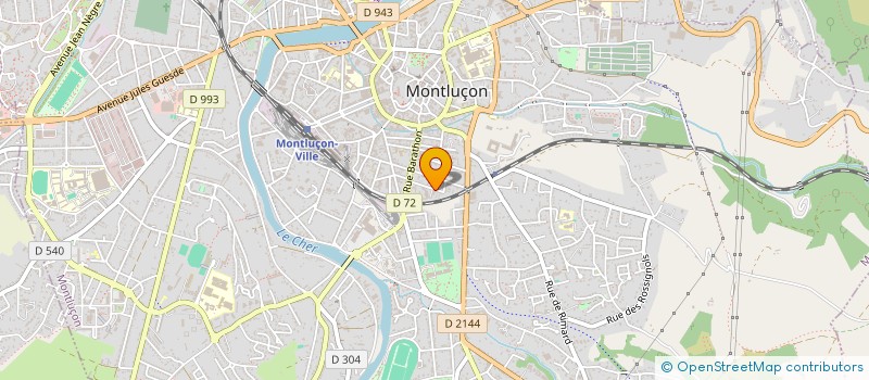 localisation de l'entreprise MS RENO à MONTLUCON