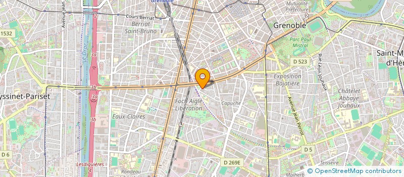 localisation de l'entreprise MS RENOV' à GRENOBLE