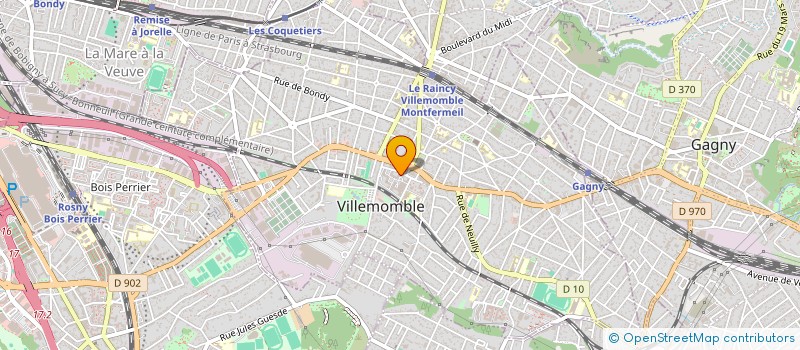 localisation de l'entreprise MS RENOV à VILLEMOMBLE