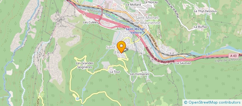 localisation de l'entreprise MS SAINT ANDRE  SAINT-MARTIN-D'ARC