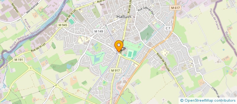localisation de l'entreprise MS SECURITE à HALLUIN