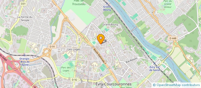 localisation de l'entreprise MS SERVICE  EVRY-COURCOURONNES