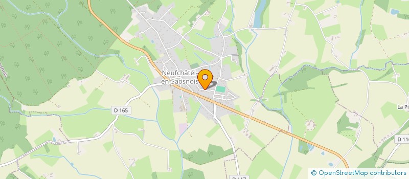 localisation de l'entreprise MS SONO 72.  NEUFCHATEL-EN-SAOSNOIS