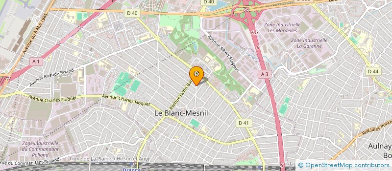 localisation de l'entreprise MS TELECOM à LE BLANC-MESNIL