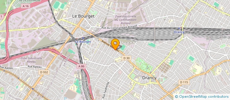 localisation de l'entreprise MS TEXTILE à DRANCY