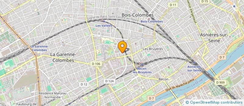 localisation de l'entreprise MS TOUR VTC à BOIS-COLOMBES