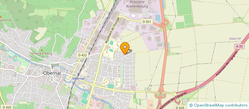 localisation de l'entreprise MS TP  OBERNAI