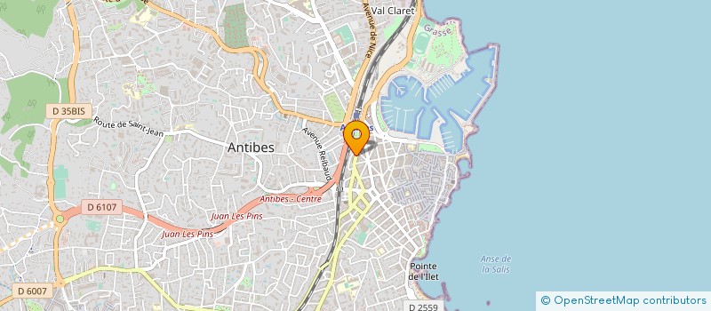 localisation de l'entreprise MS TRADING à ANTIBES