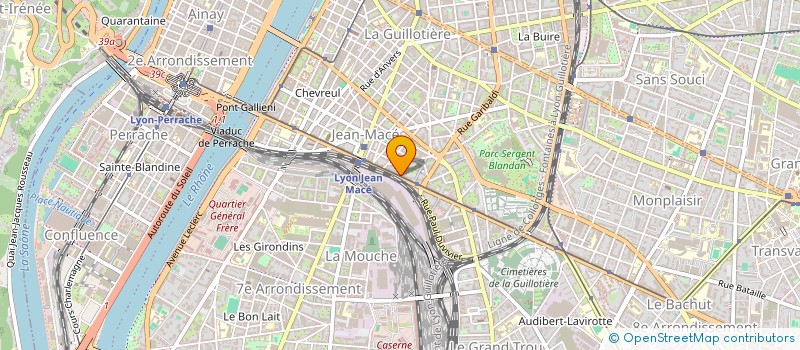 localisation de l'entreprise MS TRANSPORT  LYON