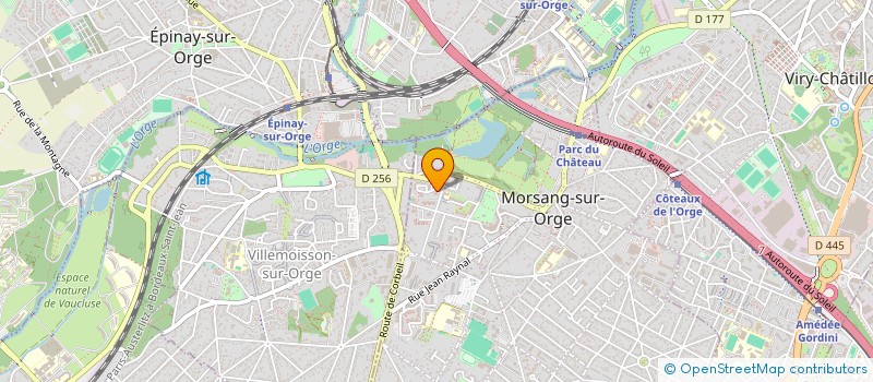 localisation de l'entreprise MS TRANSPORT 91 à MORSANG-SUR-ORGE