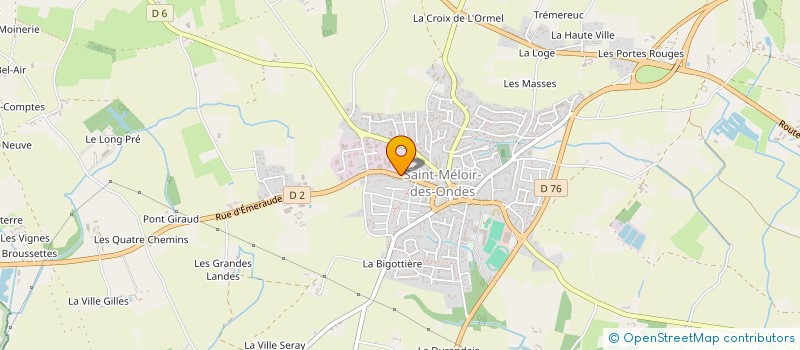 localisation de l'entreprise MS TRANSPORTS à SAINT-MELOIR-DES-ONDES