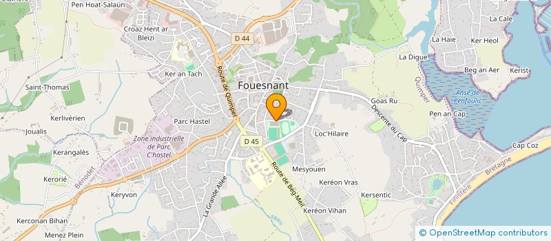 localisation de l'entreprise MS VDB à FOUESNANT