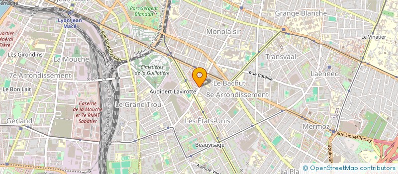 localisation de l'entreprise MS VIDEO à LYON