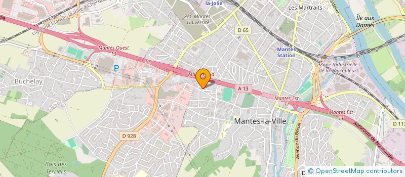 localisation de l'entreprise MS WOODWORK à MANTES-LA-VILLE