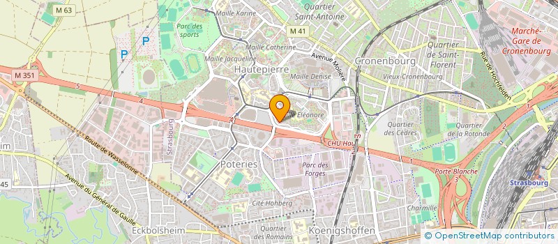 localisation de l'entreprise MS2 à STRASBOURG
