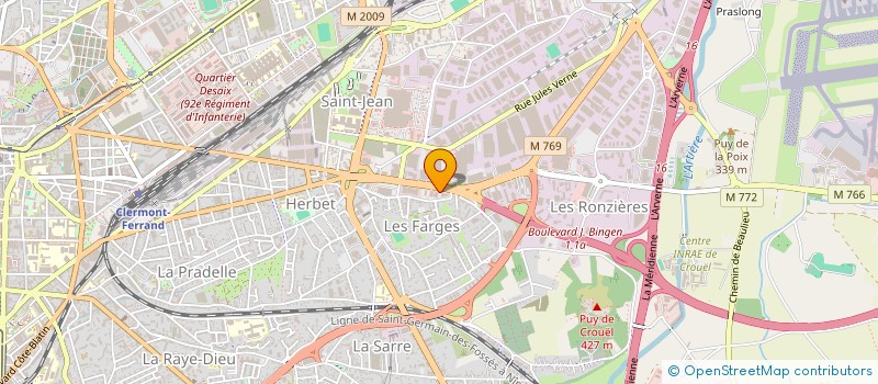 localisation de l'entreprise MS2 - MARKETING SERVICES 2  CLERMONT-FERRAND