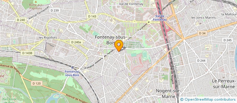 localisation de l'entreprise MS2A à FONTENAY-SOUS-BOIS
