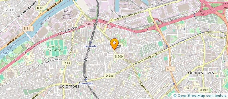 localisation de l'entreprise MS2A CONSULTING à COLOMBES