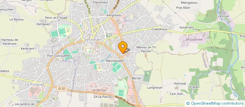 localisation de l'entreprise MS2B  LOCRONAN