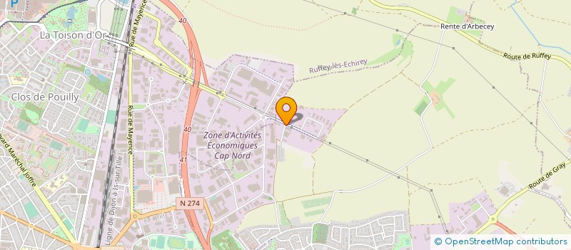 localisation de l'entreprise MS2B à SAINT-APOLLINAIRE