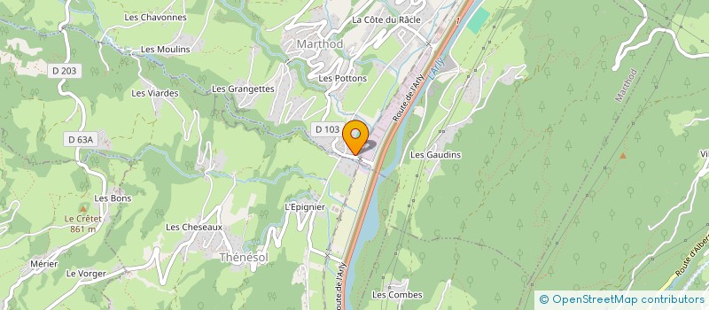 localisation de l'entreprise MS2C  MARTHOD