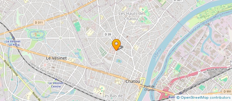 localisation de l'entreprise MS2D à CHATOU