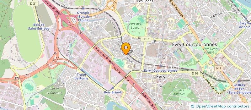 localisation de l'entreprise MS30 LOC  EVRY-COURCOURONNES