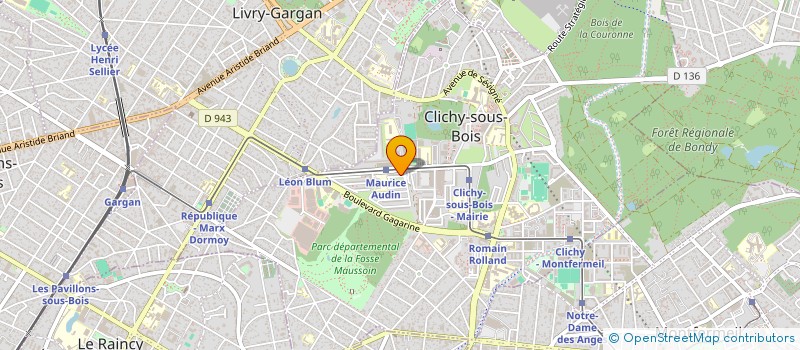 localisation de l'entreprise MS37ENERGY HABITAT à CLICHY-SOUS-BOIS