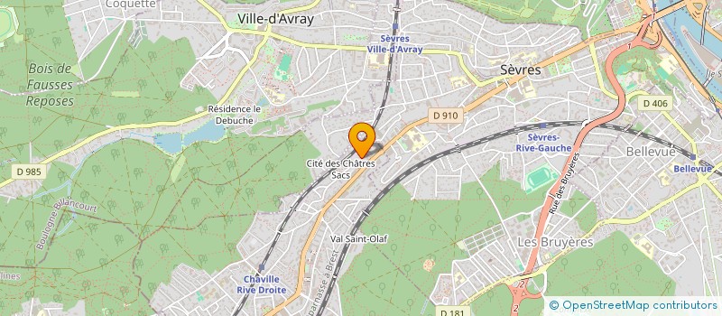 localisation de l'entreprise MS3RE à CHAVILLE