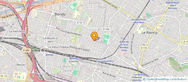 localisation de l'entreprise MS6 NETTOYAGE à BONDY