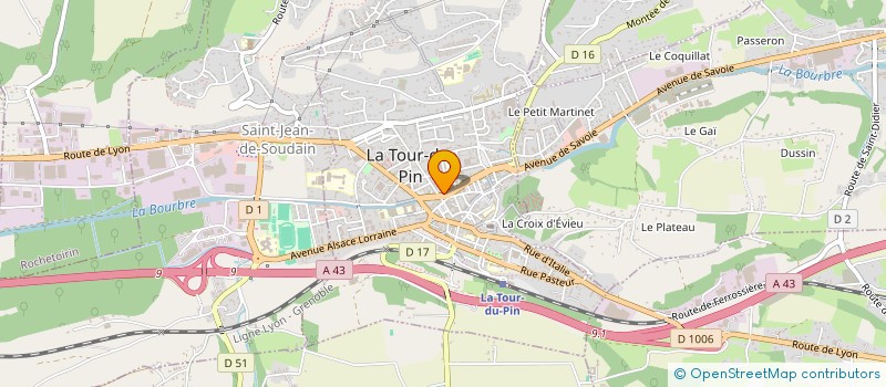 localisation de l'entreprise MS8 DANSE FITNESS  LA TOUR-DU-PIN