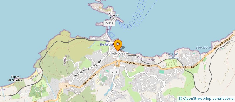 localisation de l'entreprise MSA à L'ILE ROUSSE