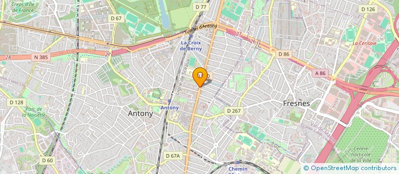 localisation de l'entreprise MSA à ANTONY