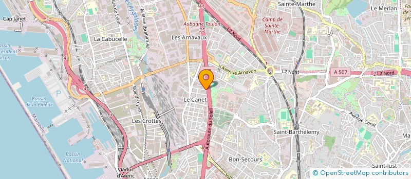 localisation de l'entreprise MSA  MARSEILLE