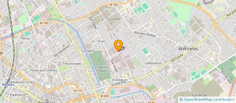 localisation de l'entreprise MSA  ROUBAIX