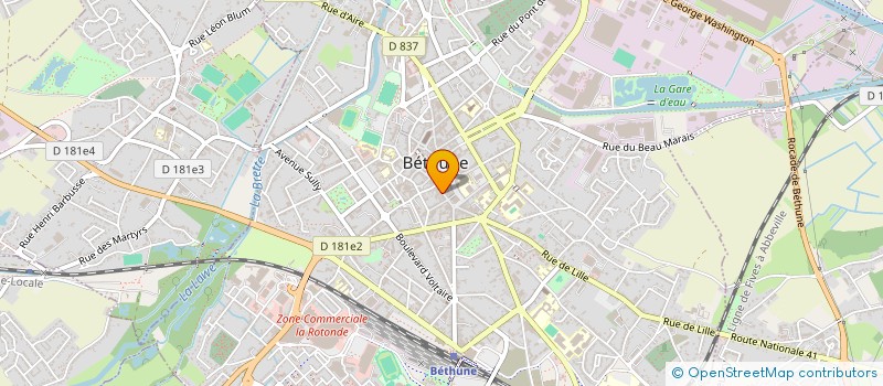 localisation de l'entreprise MSA à BETHUNE