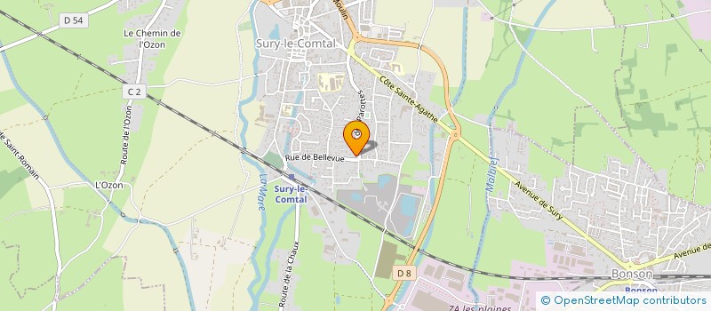 localisation de l'entreprise MSA  SURY-LE-COMTAL