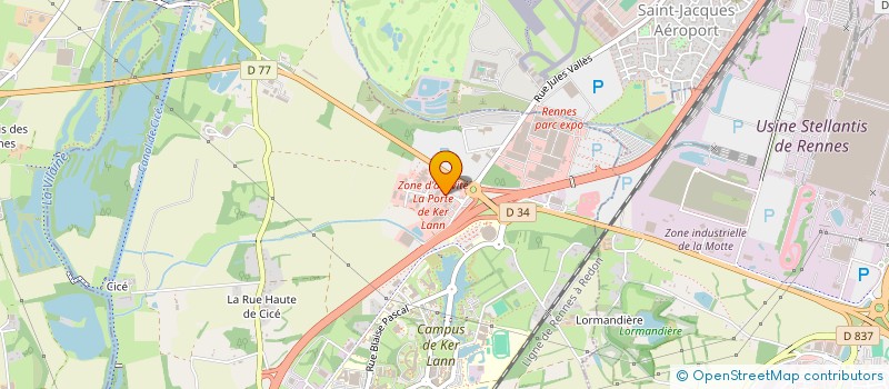 localisation de l'entreprise MSA DES PORTES DE BRETAGNE à BRUZ