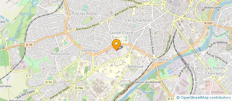 localisation de l'entreprise MSA LIMOUSIN à LIMOGES