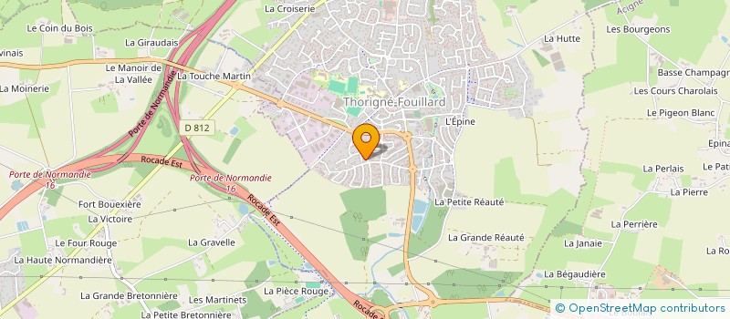 localisation de l'entreprise MSA MILET  THORIGNE-FOUILLARD