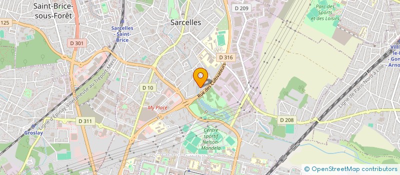 localisation de l'entreprise MSA RENOV  SARCELLES