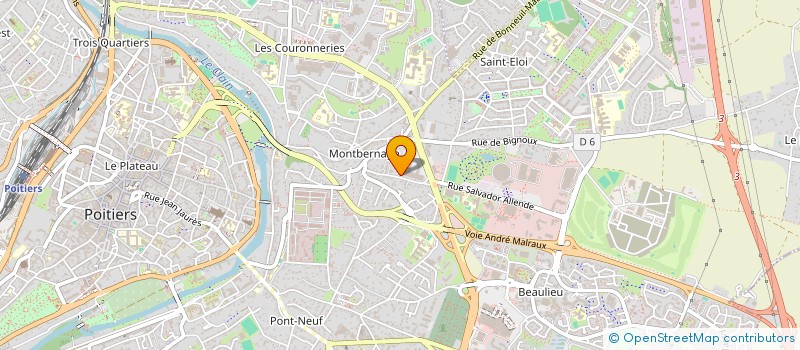 localisation de l'entreprise MSA SERVICES POITOU GROUPE MSA  POITIERS