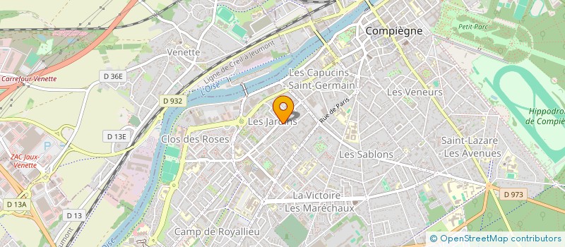 localisation de l'entreprise MSA TAXI  COMPIEGNE