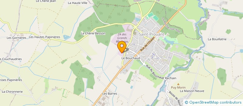 localisation de l'entreprise MSAG  SAINT-PROUANT