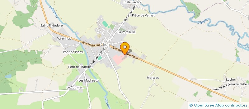 localisation de l'entreprise MSB à CLION
