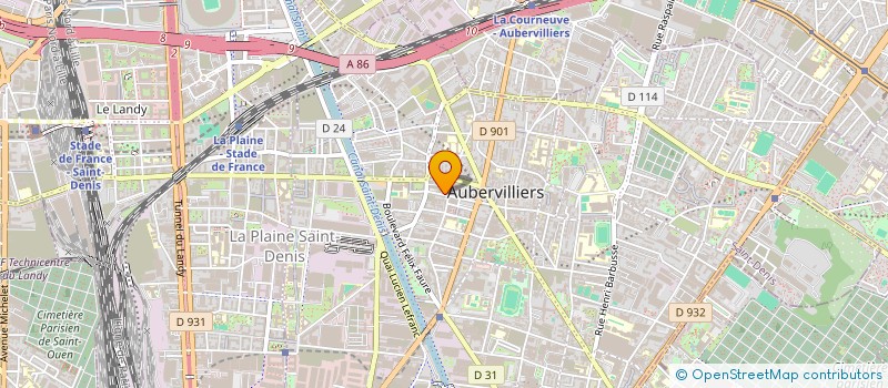 localisation de l'entreprise MSB à AUBERVILLIERS