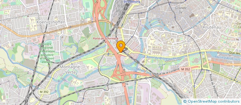 localisation de l'entreprise MSB NORD ALSACE à STRASBOURG
