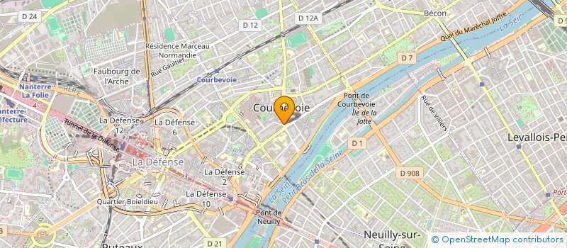 localisation de l'entreprise MSB SARL  COURBEVOIE