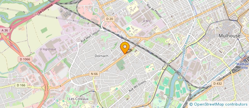 localisation de l'entreprise MSB SUD ALSACE  MULHOUSE